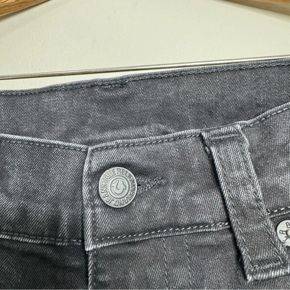 True Religion Men’s Black Rocco Flap Back Slim Y2K Style‎ Denim Jeans Size 30